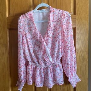 Calvin Klein hearts Valentines blouse! Size small!